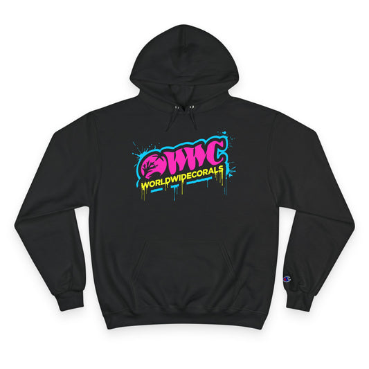 WWC Paint Drip Pink Champion Hoodie