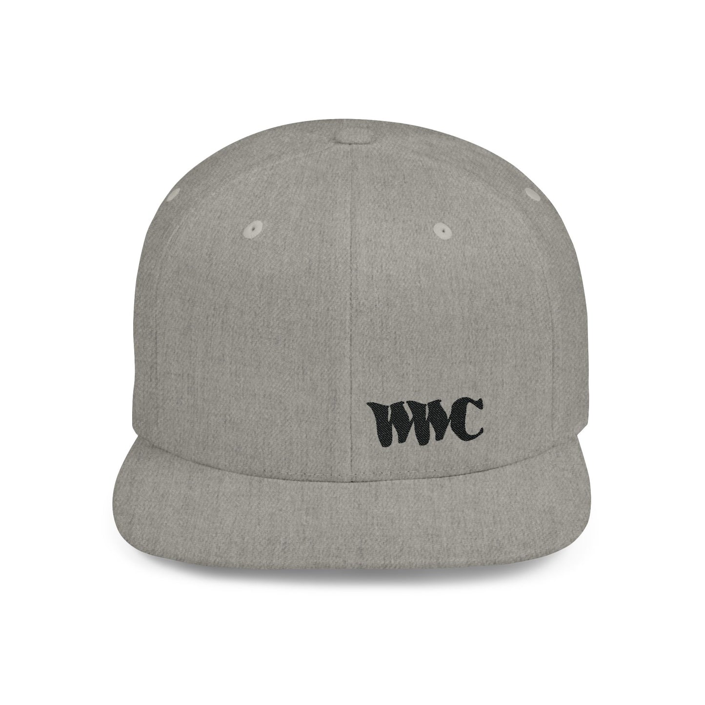 WWC Grey and Black Flat Bill Snapback