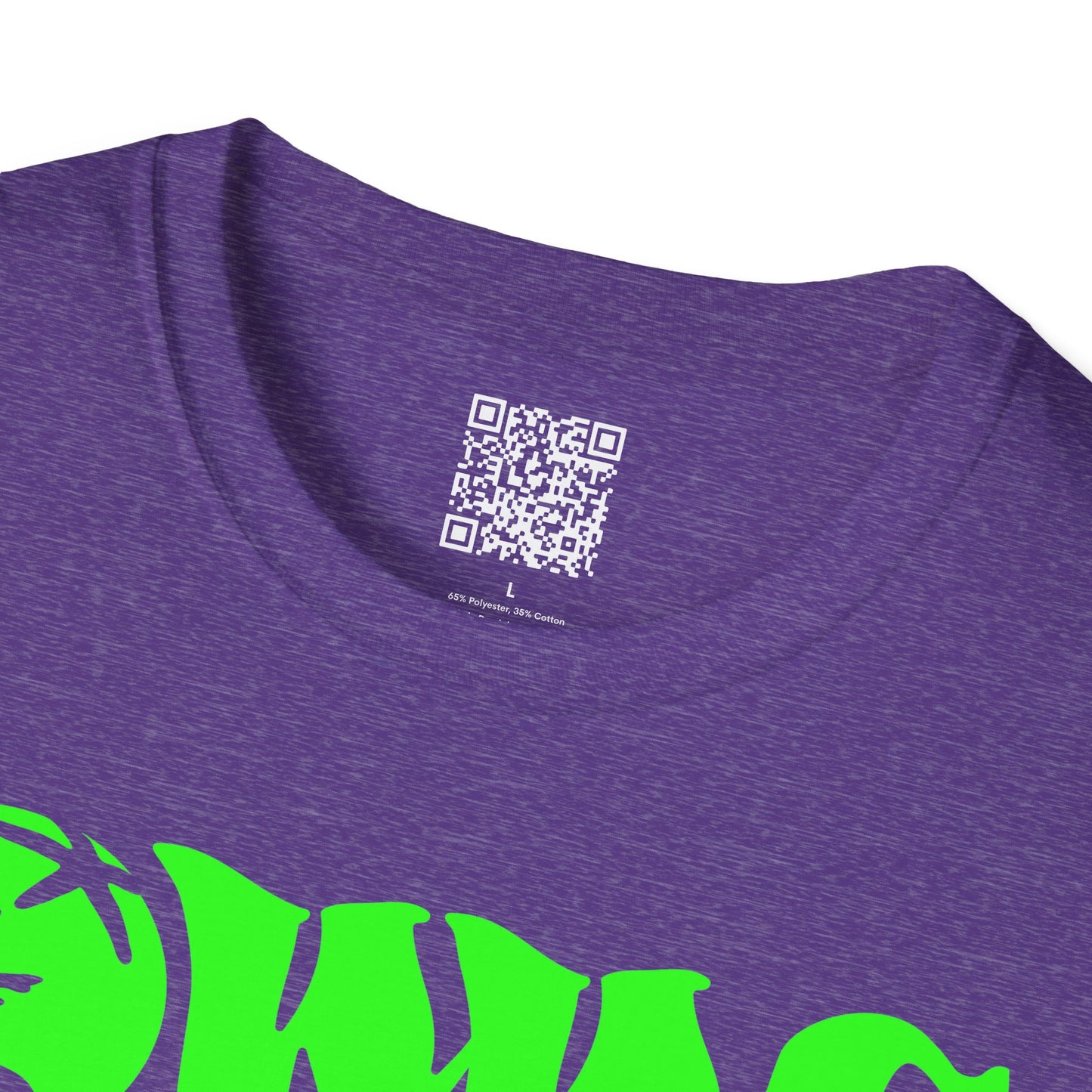 World Wide Corals Logo T-Shirt - Heather Purple w/Green Logo