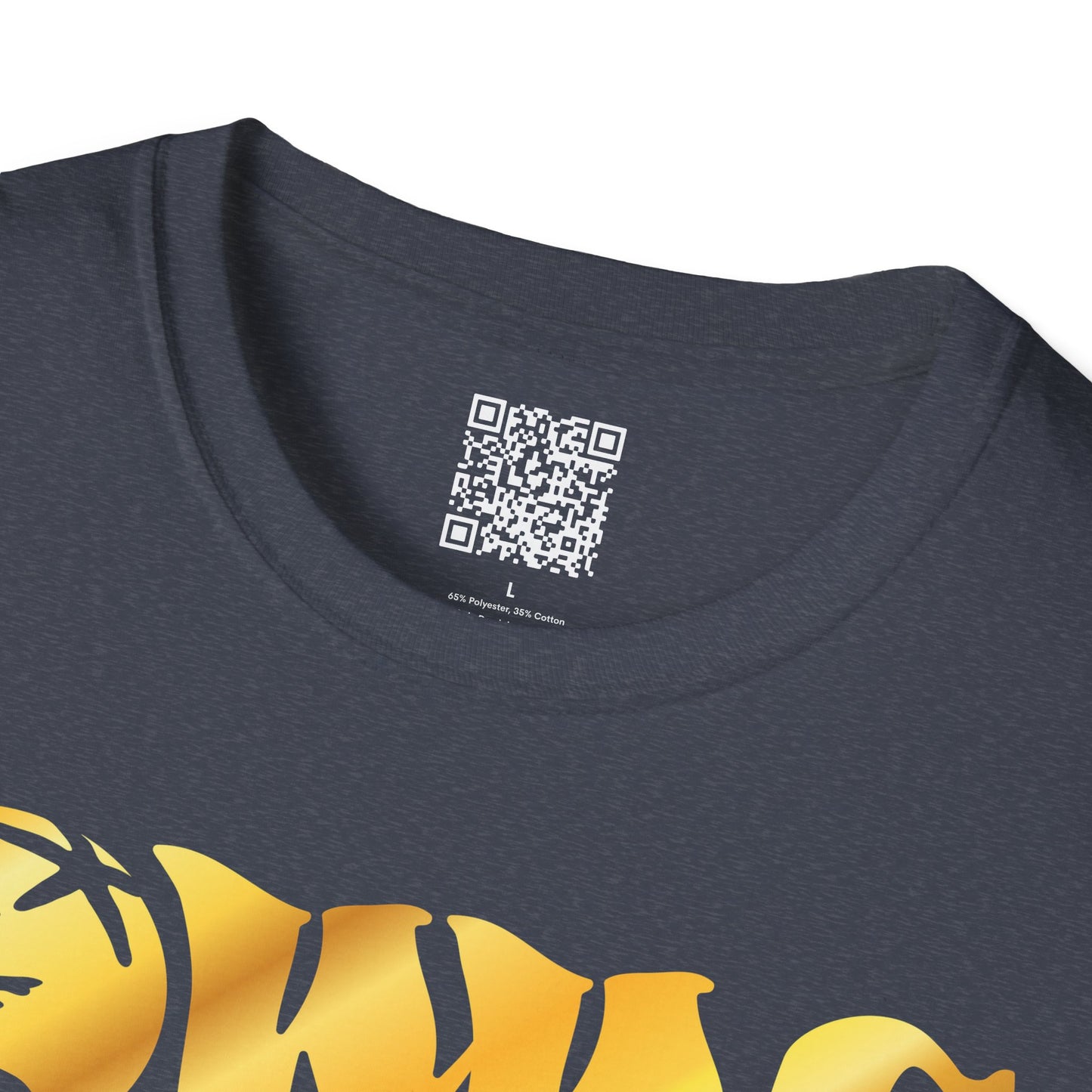 World Wide Corals Logo T-Shirt - Heather Navy w/Gold Logo