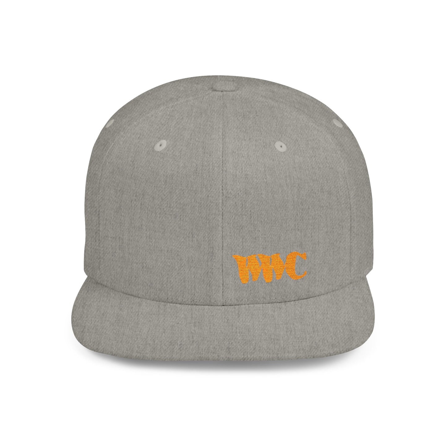 WWC Grey and Orange Flat Bill Snapback