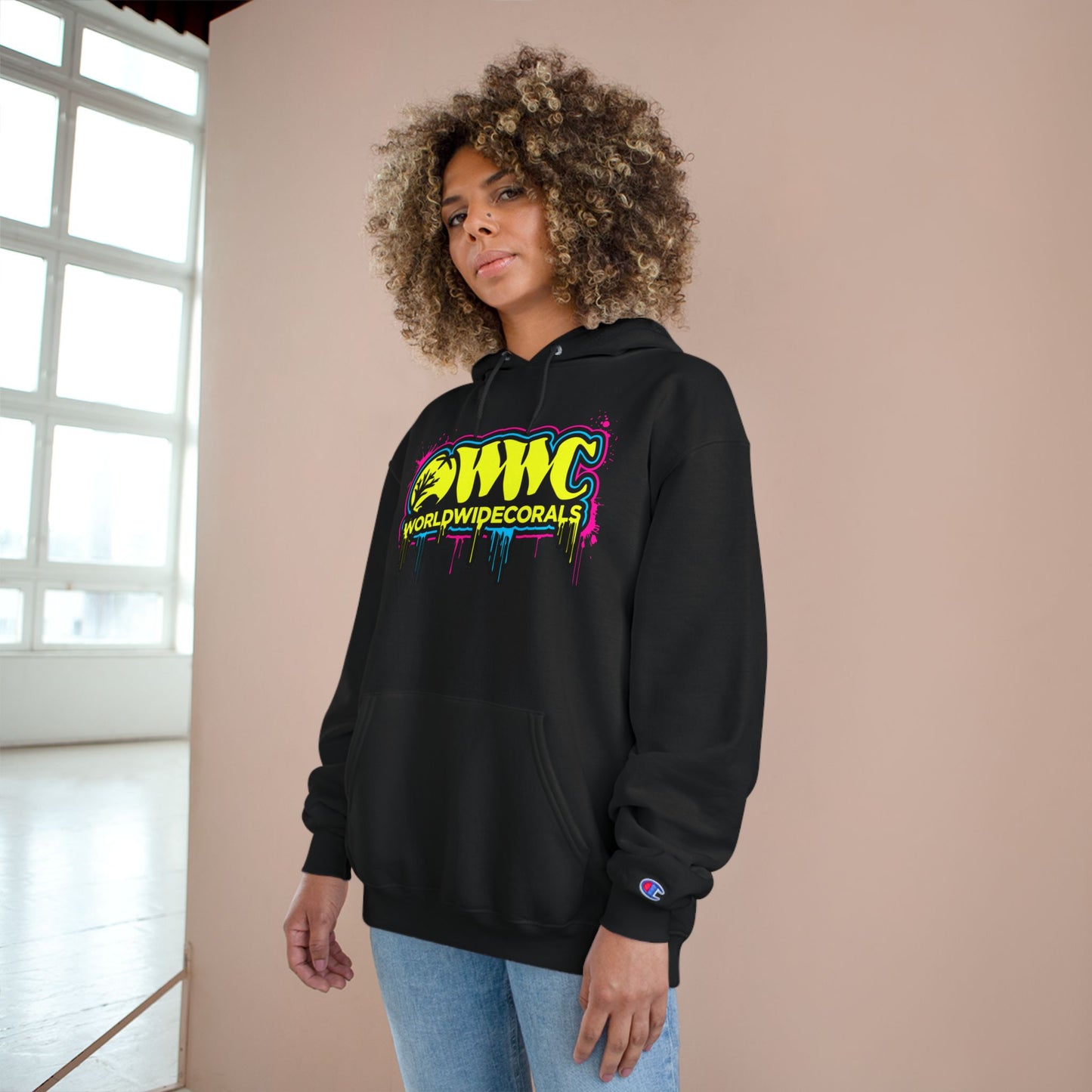 WWC Paint Drip Champion Hoodie