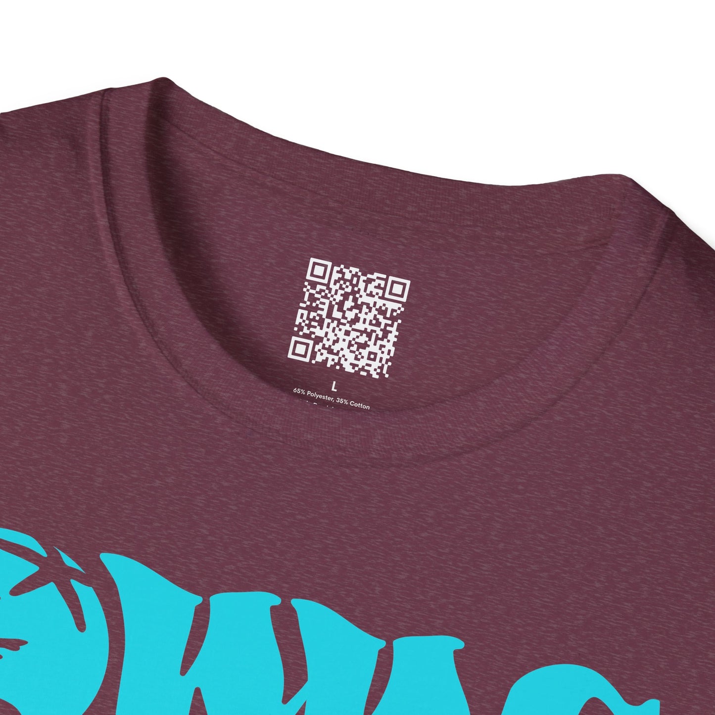 World Wide Corals Logo T-Shirt - Heather Maroon w/Blue Logo