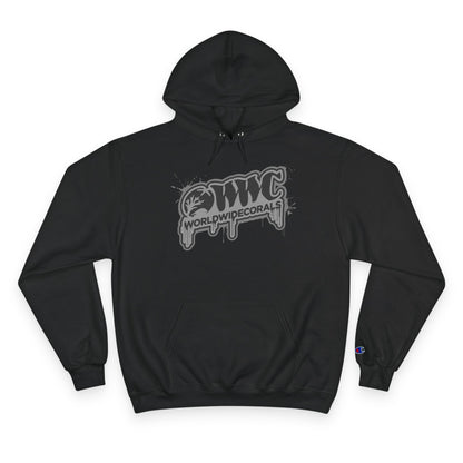 WWC Paint Drip Grey Champion Hoodie