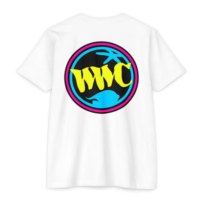 WWC Neon Triple Patch T-Shirt - White