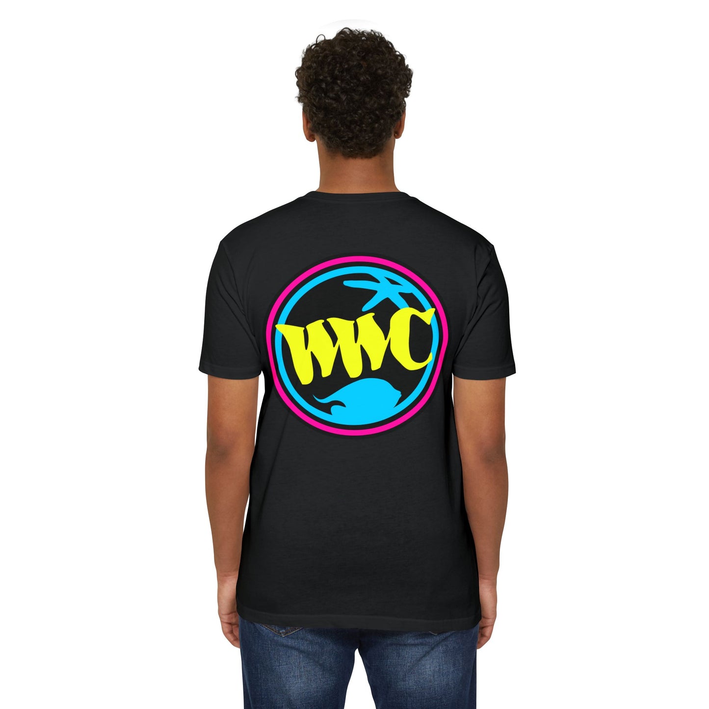 WWC Neon Triple Patch T-Shirt - Black