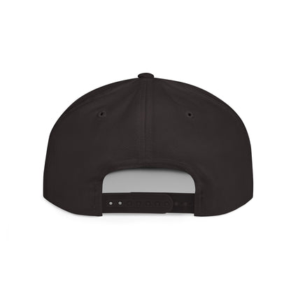 WWC Black and White Flat Bill Snapback