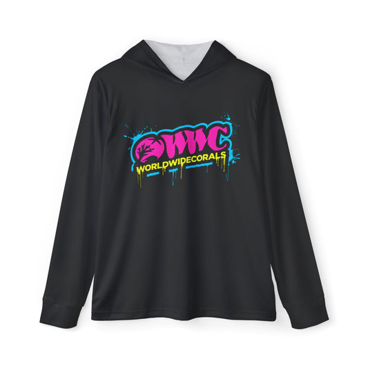 WWC Paint Drip Pink Hooded Sport Top