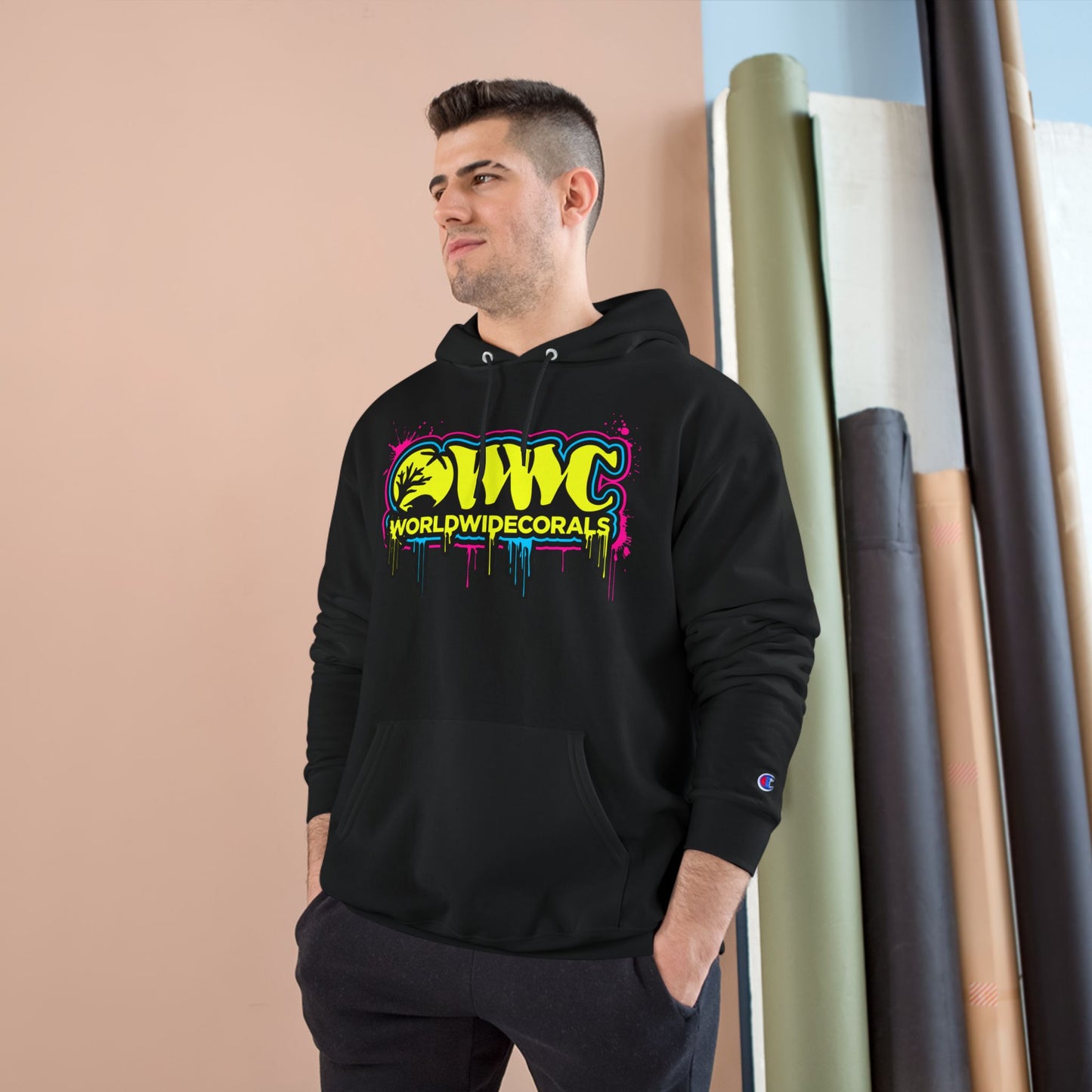 WWC Paint Drip Champion Hoodie