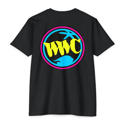 WWC Neon Triple Patch T-Shirt - Black